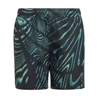 Kąpielówki dla chłopców - adidas HC9638 SOULEAF SHO Y Swimsuit Boy's Black/Mint Rush 3-4A - miniaturka - grafika 1