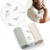 Pieluchy - SanaSet Baby BABY ONO 828/04 PIELUSZKI muślinowe MARSZCZONE SUPER MIĘKKIE ZIELONE - miniaturka - grafika 1