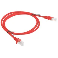 Kable komputerowe i do monitorów - Lanberg LANBERG Patchcord kat.5e 1.0M UTP czerwony - miniaturka - grafika 1