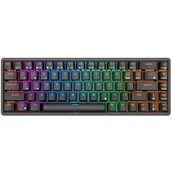 Klawiatury - Klawiatura mechaniczna Royal Kludge RK837 RGB, Red switch (czarna) - miniaturka - grafika 1