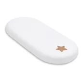 Prześcieradła dla dzieci - Prześcieradło do gondoli z pluszową gwiazdką WHITE - miniaturka - grafika 1