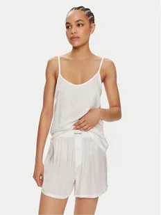 Calvin Klein Underwear Piżama 000QS7153E Biały Regular Fit - Piżamy damskie - miniaturka - grafika 1