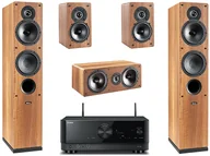 Zestawy stereo - YAMAHA MusicCast RX-V4A Czarny + Indiana Line Tesi 561/241/761 Orzech - miniaturka - grafika 1