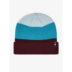 Czapka zimowa Smartwool Cantar Colorblock Beanie - eggplant plaid - Czapki damskie - miniaturka - grafika 1
