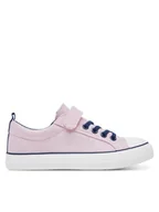 Buty dla dziewczynek - DeeZee Trampki CEO-CSS20377-53 Różowy - miniaturka - grafika 1