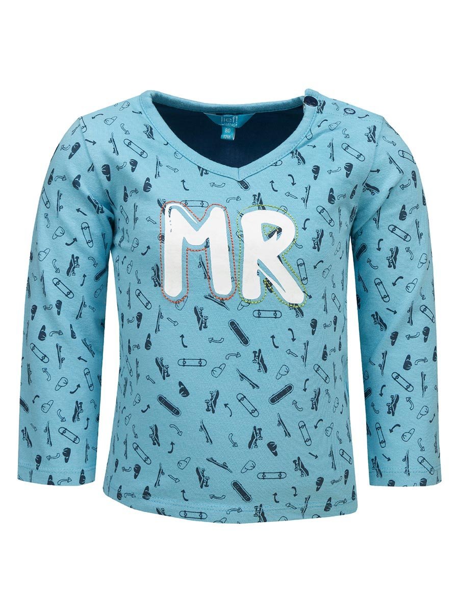 Chłopięca bluzka z długim rękawem błękitne Lief r.68