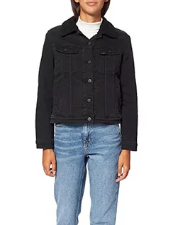 Kurtki damskie - Lee Damska kurtka Sherpa Rider Denim, Black Parker, S - grafika 1