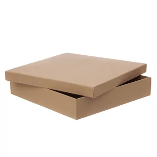 Pudełko Tekturowe 33,5 X 33,5 X 6,5 Cm  Kraft - Opakowania i torebki na prezenty - miniaturka - grafika 1