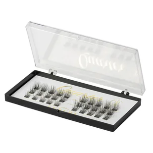 Luxury Lashes Luxury Quarter 8-10-12-14 MIX Intensywnie czarne kępki rzęs MIX - Sztuczne rzęsy i akcesoria - miniaturka - grafika 1