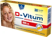 Witaminy i minerały - Oleofarm SP. Z O.O. D-Vitum 800j.m. witamina D dla dzieci od 1 roku życia i wcześniaków 30 kapsułek twist-off 4094253 - miniaturka - grafika 1