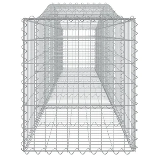 VIDAXL Kosze gabionowe, 5 szt, 400x50x60/80 cm, galwanizowane żelazo - Ogrodzenia - miniaturka - grafika 6