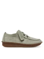 Półbuty damskie - Clarks Półbuty Funny Dream 26182262 Zielony - miniaturka - grafika 1