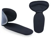 Akcesoria obuwnicze - Podpiętki - zapiętki żelowe amortyzujące piętę czarn - miniaturka - grafika 1