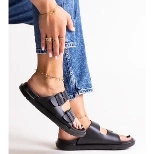 Czarne klapki Big Star NN274A750 - Klapki i japonki damskie - miniaturka - grafika 1