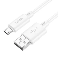 Kable USB - Kabel USB A do Micro USB Hoco 2,4A 2 m X88 biały - miniaturka - grafika 1