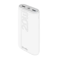 Powerbanki - Power Bank Celly 20000 mAh Biały - miniaturka - grafika 1