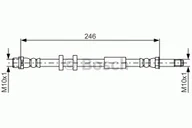 Przewody hamulcowe - Bosch Przewód hamulcowy giętki BOSCH 1987481714 1987481714 - miniaturka - grafika 1