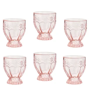 Komplet szklanek różowych 330 ml 6 sztuk HEVES - Szklanki - miniaturka - grafika 1
