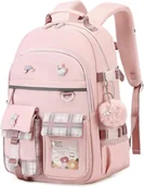 Plecaki szkolne i tornistry - Morakot Plecak dla dziewczynek, 15,6-calowy torb szkolny na laptopa Plecaki dla dzieci Przedszkole podstawowe Duże torby na książki dla nastolatek ... - miniaturka - grafika 1