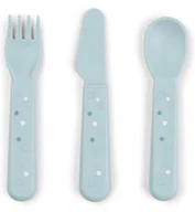 Sztućce dla dzieci - Sztućce Dla Dzieci Foodie Happy Dots Blue Done By Deer - miniaturka - grafika 1