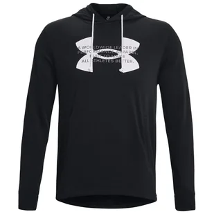 Męska bluza Under Armour Rival Terry Logo Hoodie Rozmiar: L / Kolor: czarny - Bluzy sportowe męskie - miniaturka - grafika 1