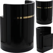 Biurka - Recepcja Fryzjerska Lakierowana Kosmetyczna Do Salonu Czarna - miniaturka - grafika 1