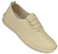 Mokasyny damskie - Mokasyny damskie beżowe MD26-29 półbuty rozmiar: 37 - miniaturka - grafika 1