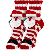 Skarpetki damskie - Skarpety Świąteczne Na Prezent Gwiazdka Mikołajki - miniaturka - grafika 1