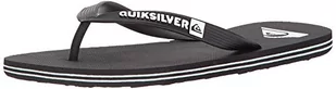 Quiksilver Molokai, męskie klapki, Czarny czarny biały, 39.5 EU - Klapki i japonki męskie - miniaturka - grafika 1