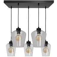 Lampy sufitowe - Milagro Lampa wisząca SANTIAGO CLEAR 5xE27 MLP6615 - miniaturka - grafika 1