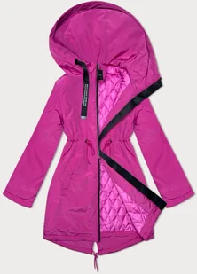 Damska kurtka parka przejściowa Miss TiTi różowa (3832) - Kurtki damskie - miniaturka - grafika 1