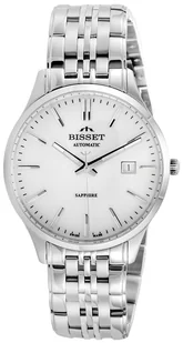 Zegarek Zegarek Bisset BIS085 BSMF37 srebrny - - Zegarki męskie - miniaturka - grafika 1