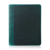 Etui na dokumenty i karty - SKÓRZANY BIWUAR NA DOKUMENTY W KOLORZE ZIELONYM VINTAGE PAOLO PERUZZI T-57-HGR - miniaturka - grafika 1