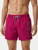 Kąpielówki męskie - EA7 Emporio Armani Szorty kąpielowe 7M002001 AF14497 MA090 Różowy Regular Fit - miniaturka - grafika 1