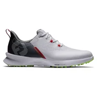 Golf - Męskie buty golfowe Footjoy Fuel white/navy/lime - miniaturka - grafika 1