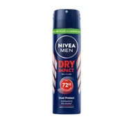 Dezodoranty i antyperspiranty męskie - Nivea Dry Impact Antyperspirant w sprayu dla mężczyzn 150ml - miniaturka - grafika 1