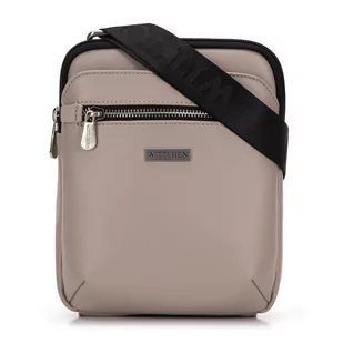 Męska listonoszka z ekoskóry z kieszeniami - Torebki damskie Męska listonoszka z ekoskóry z kieszeniami - Torebki damskie - miniaturka - grafika 1