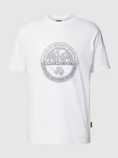 Koszulki męskie - T-shirt z nadrukiem z logo model ‘BOLLO’ - grafika 1