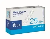 Paczka Spinacze biurowe okrągłe 25mm 100 szt 10 sztuk - Tetis - Magnesy - miniaturka - grafika 1