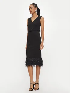 Rinascimento Sukienka koktajlowa CFC0120269003 Czarny Regular Fit - Sukienki - miniaturka - grafika 1