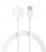 Ładowarki do telefonów - Devia ładowarka indukcyjna magnetyczna Kintone USB 1,0 m biała do Apple Watch - miniaturka - grafika 1