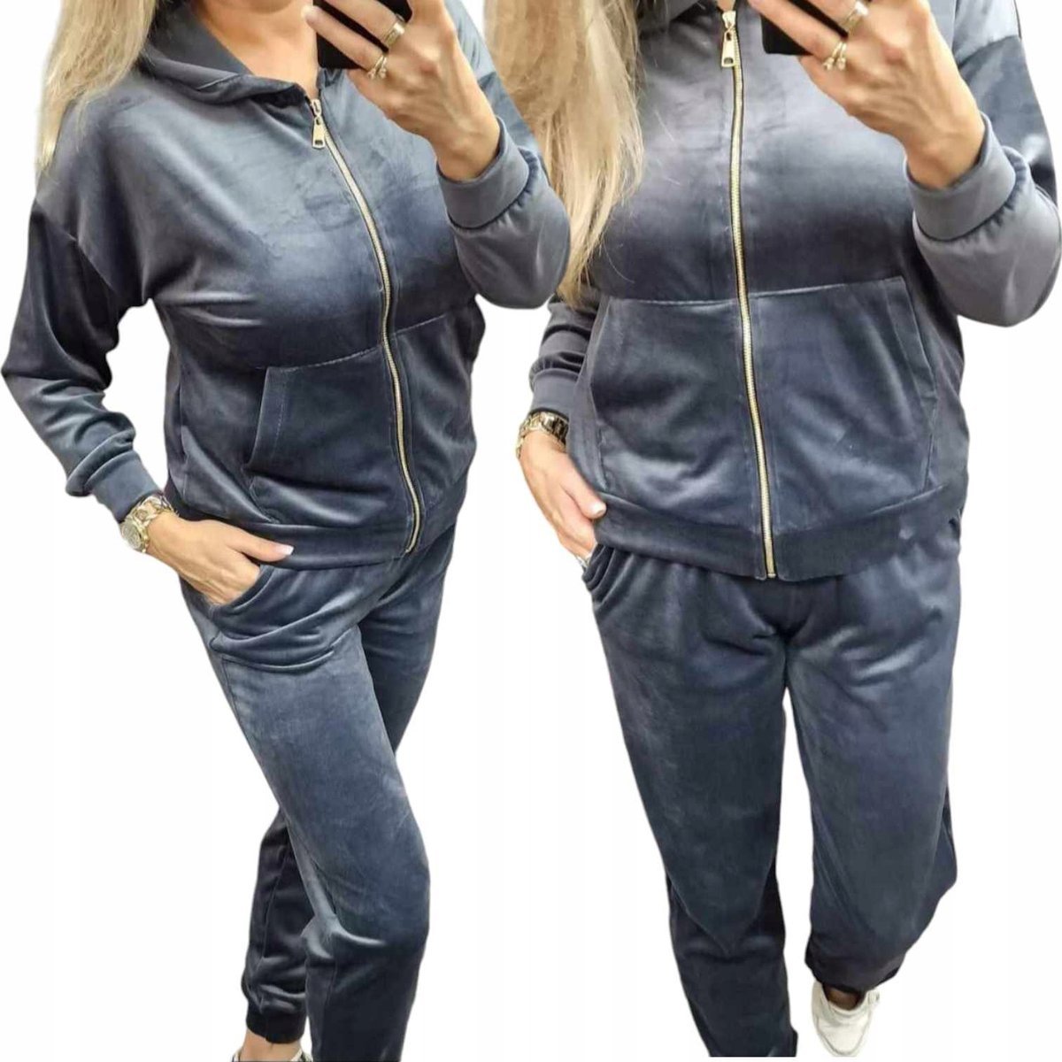 Rozpinany Dres Damski Welur 62 64 11xl 12xl graf wygodny otulający SUPERBIG