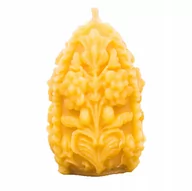 Świece - Świeca z wosku pszczelego jajko zdobione - miniaturka - grafika 1