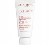 Balsamy i kremy do opalania - Clarins Uniwersalna emulsja ochronna SPF 50 UV Plus Anti Pollution Multi Protection Moisturizing Screen) 30 Cień Translucent) - miniaturka - grafika 1