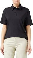Koszulki i topy damskie - WRANGLER SS PERFORMANCE POLO BLACK WA7HDU100 M - miniaturka - grafika 1