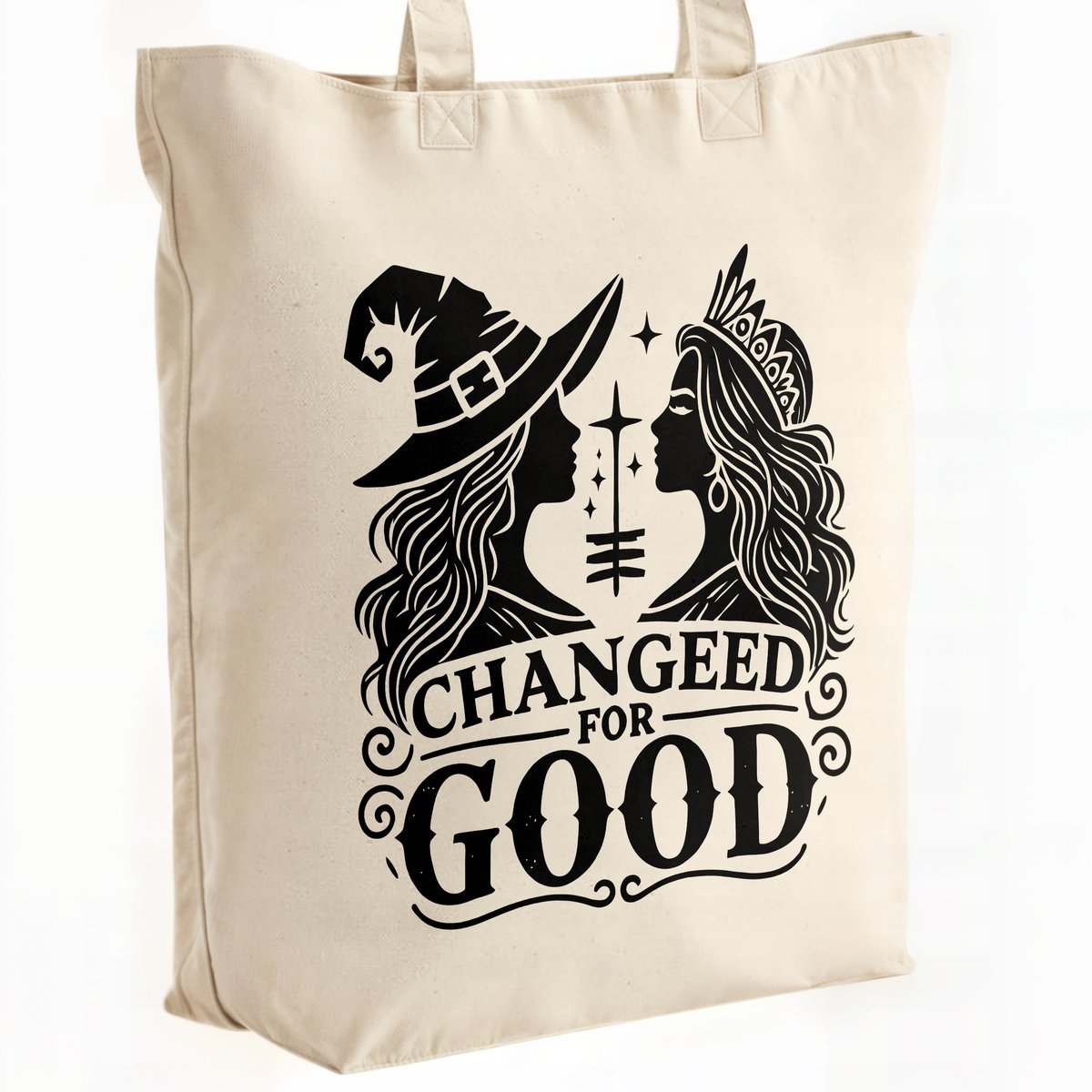 Torba bawełniana Premium Wicked For Good Oz Elphaba Glinda Dla Fanów