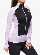Bluzy sportowe damskie - Bluza damska The North Face Bolt Polartec Jacket - lite lilac/black - miniaturka - grafika 1