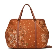 Torebki damskie - Torebka PINKO Shopper Classic PE 25 PLTT 104899 A2AS Brązowy - miniaturka - grafika 1