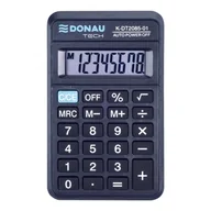 Kalkulatory - Kalkulator kieszonkowy 8 pozycyjny DONAU TECH K-DT2085-01 114x69x18mm czarny /K-DT2085-01/ DN1177 - miniaturka - grafika 1
