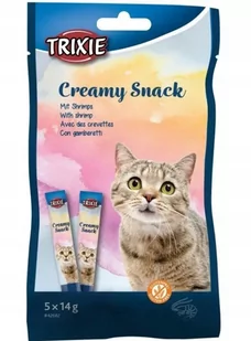 Trixie Creamy snack z Krewetkami dla kota 5x14g - Przysmaki dla kotów - miniaturka - grafika 1
